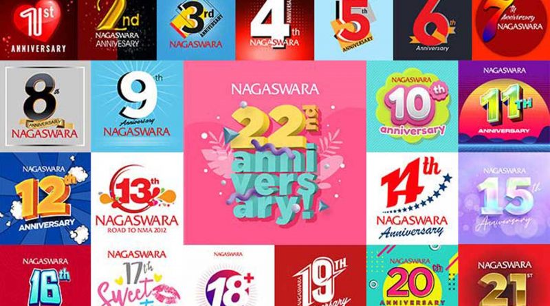 Kisah Logo Ulangtahun NAGASWARA dari Tahun ke Tahun