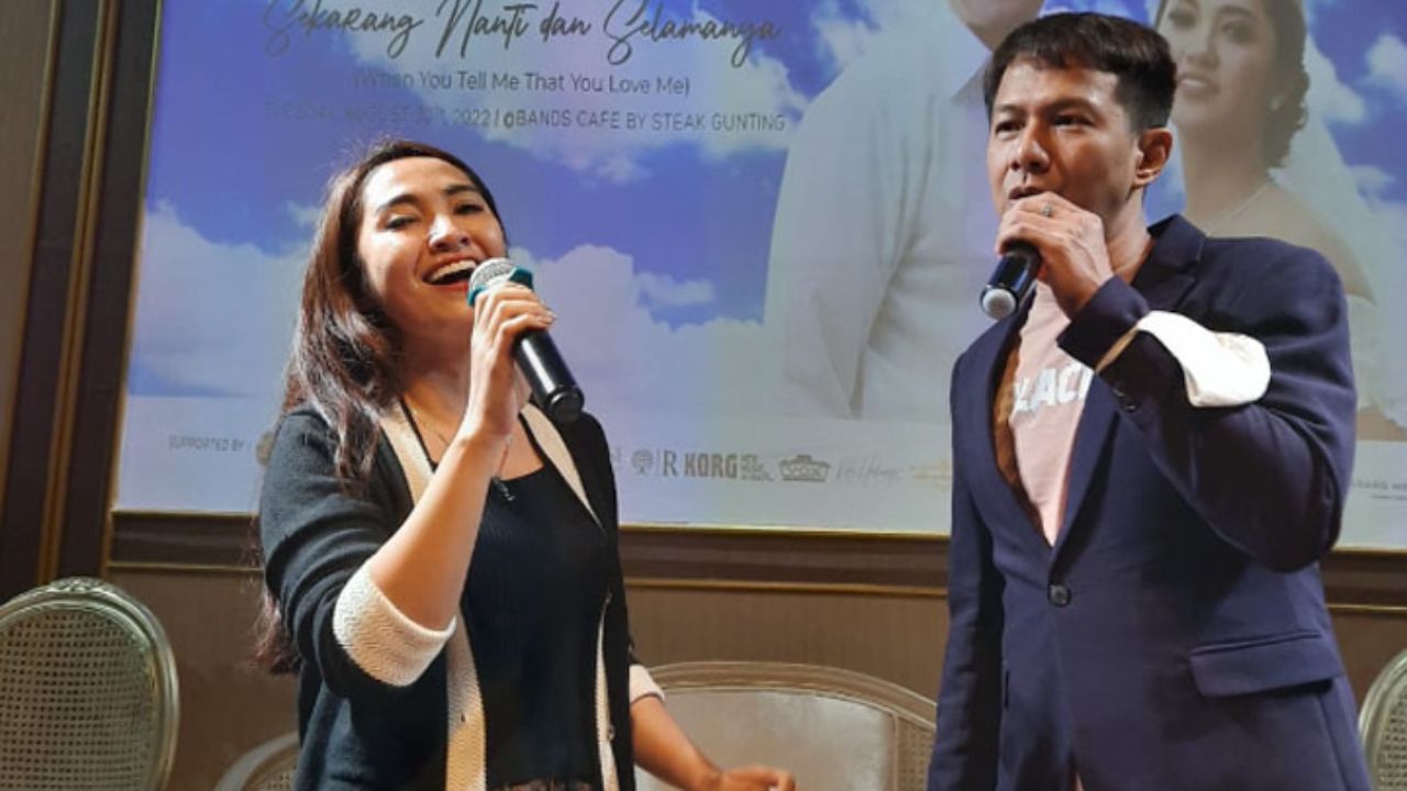 GR Launching Single Kolaborasi, Delon dan Ingga Tampil Romantis