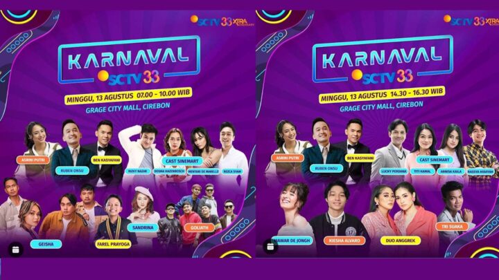 Duo Anggrek dan Sandrina Meriahkan Karnaval SCTV di Cirebon