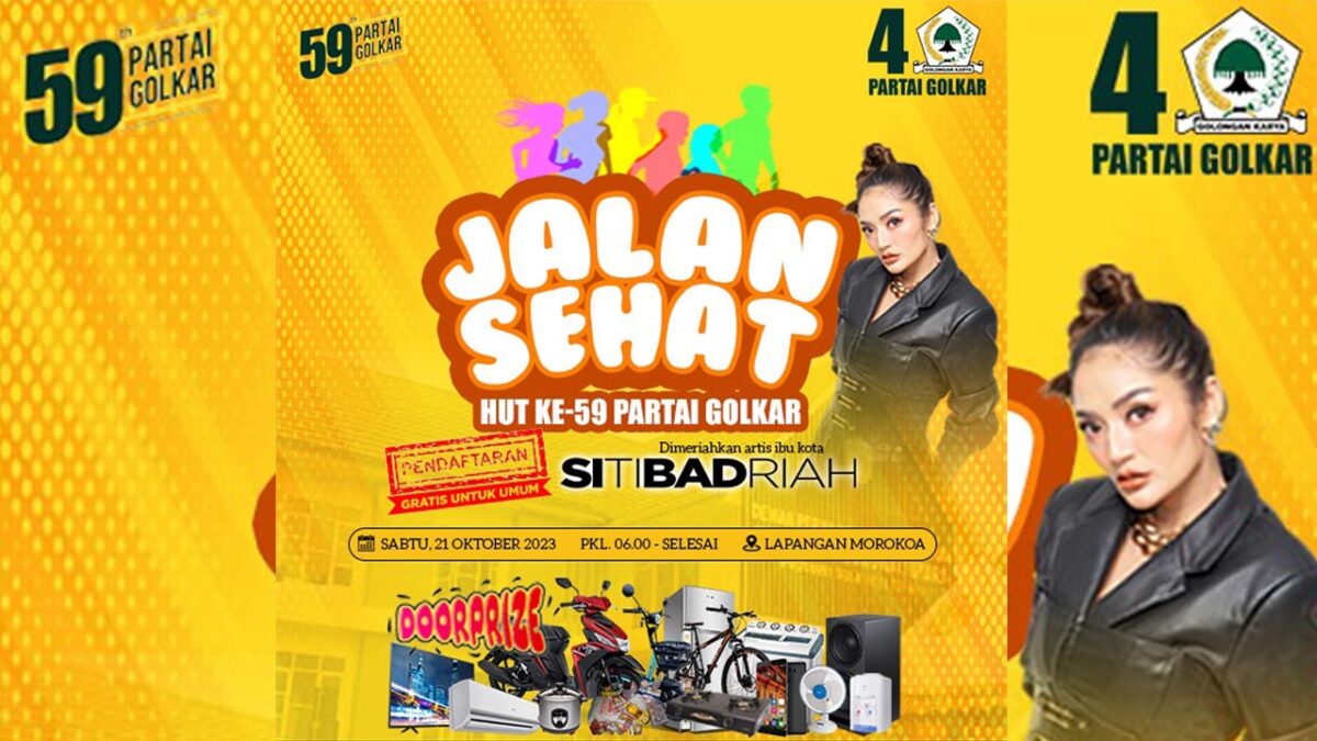 Siti Badriah Meriahkan Event Jalan Sehat