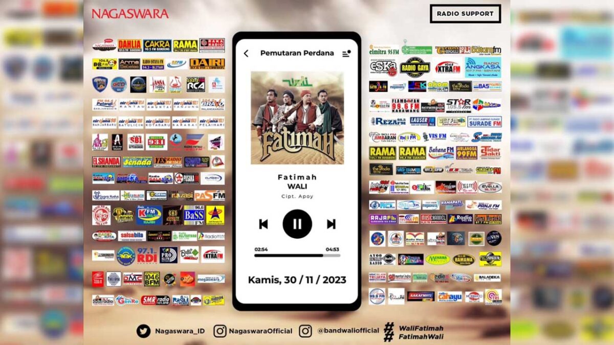 Airplay dan Request Fatimah Wali Ada di 146 Radio Indonesia