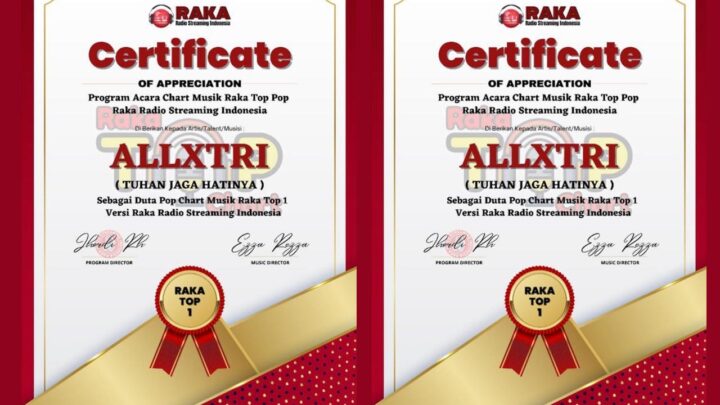 Allxtri Band Dapat Penghargaan dari Radio Raka