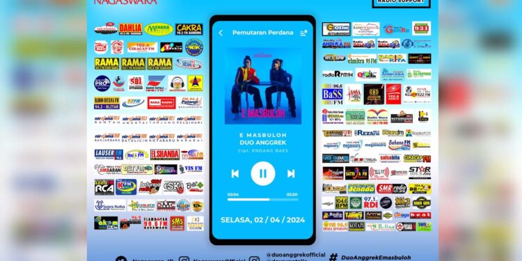 “E Masbuloh” Duo Anggrek AirPlay di Ratusan Radio